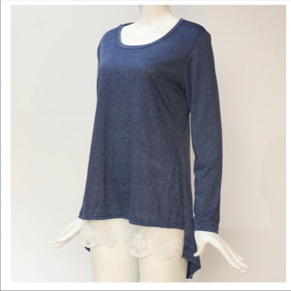 Blue Long Sleeve Tunic - Picture 4 of 6